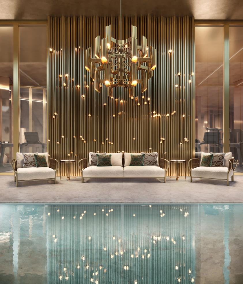 Piscina coberta com raia de 25 m — Saffire by Elie Saab, Ibirapuera