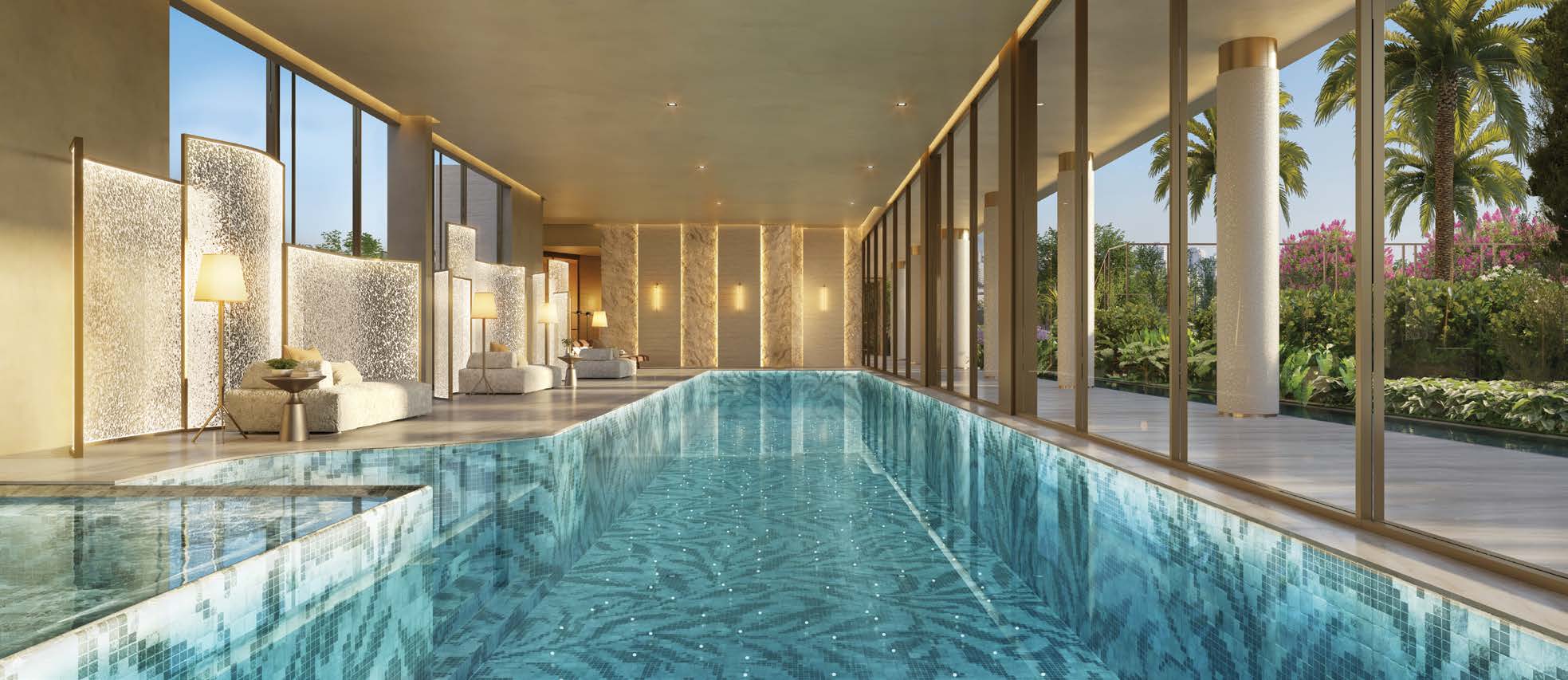 Piscina coberta com raia de 25 m — La Galerie, Moema