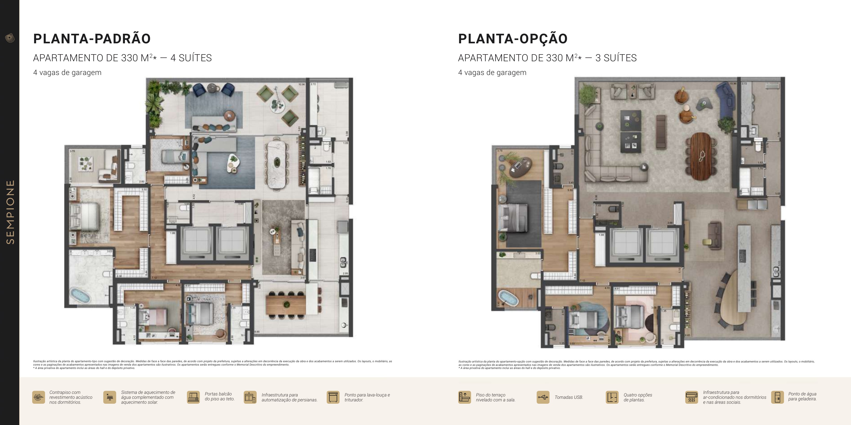 Planta oficial de 330 m² do Parque Global