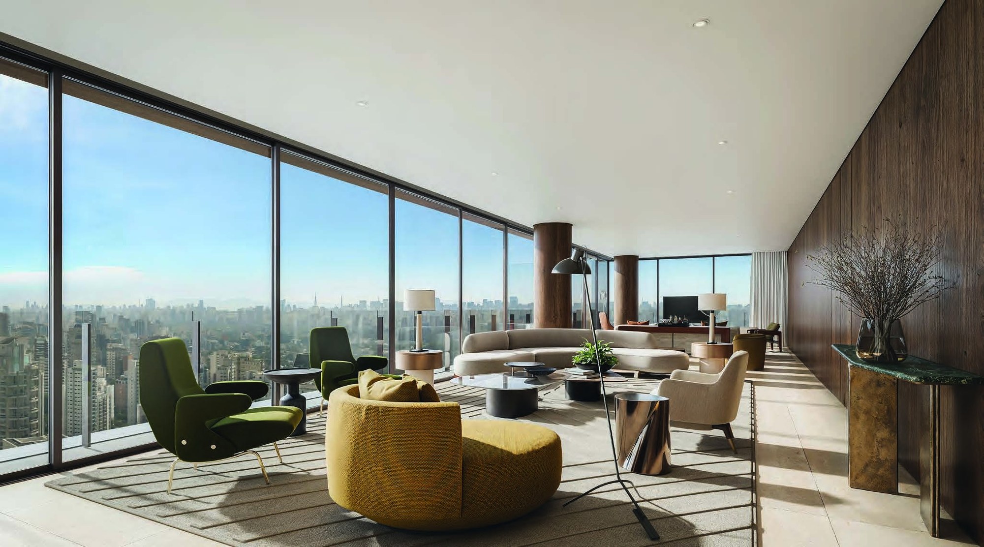 Living do duplex — Lindenberg Moema, São Paulo